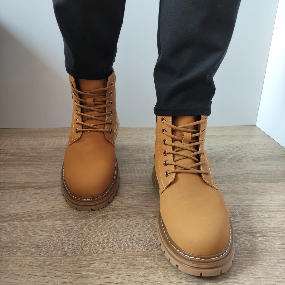 GHETE CASUAL BARBATI MELS 501235 GALBENE - imagine 5