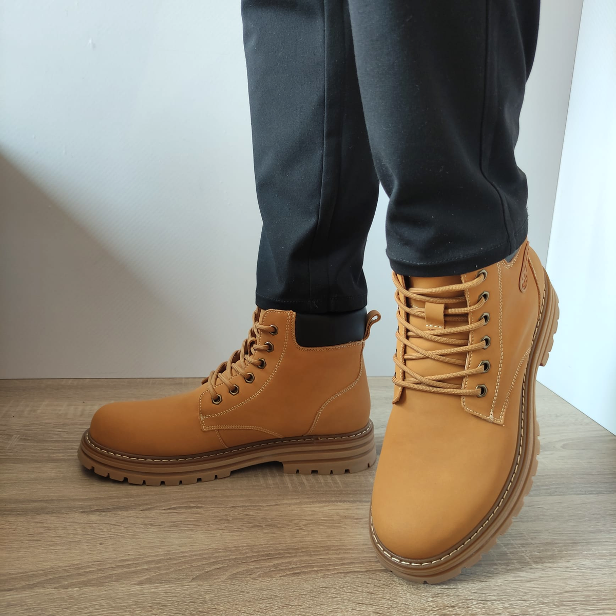 GHETE CASUAL BARBATI MELS 501235 GALBENE - imagine 2