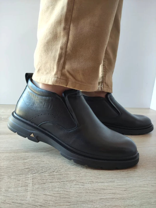 GHETE CASUAL BARBATI MELS 91878-F NEGRE