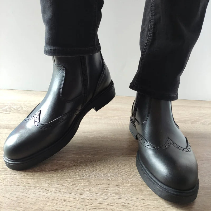 GHETE CASUAL BARBATI NICOLIS 40807 NEGRE