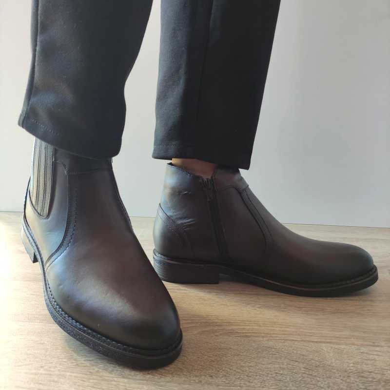 GHETE CASUAL BARBATI NICOLIS 41102 MARO INCHIS
