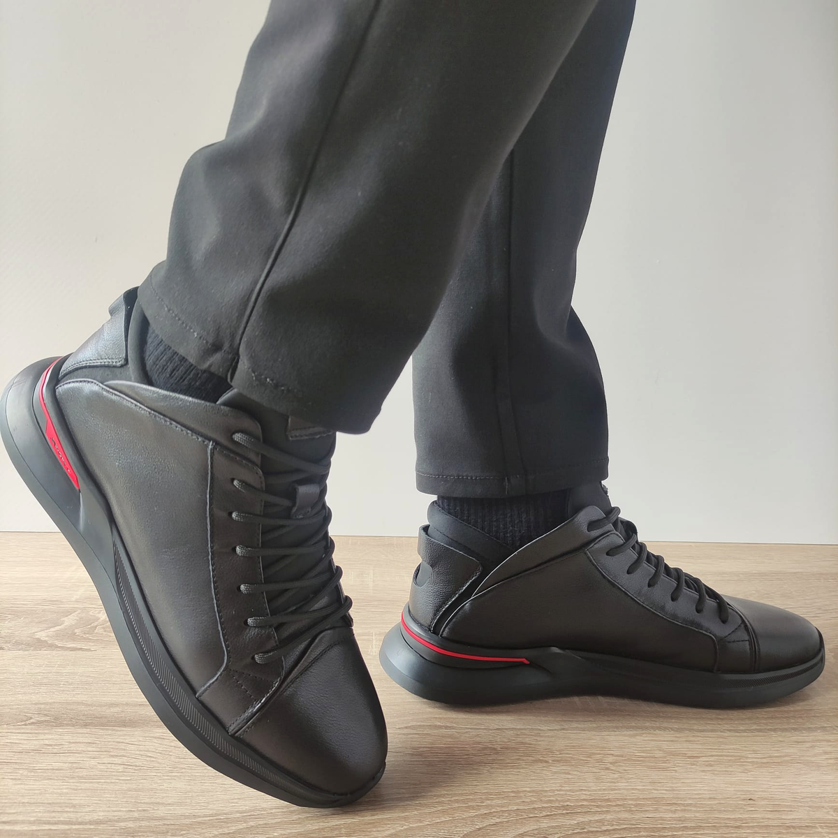 GHETE CASUAL BARBATI OTTER 230002 01-N NEGRE - imagine 4