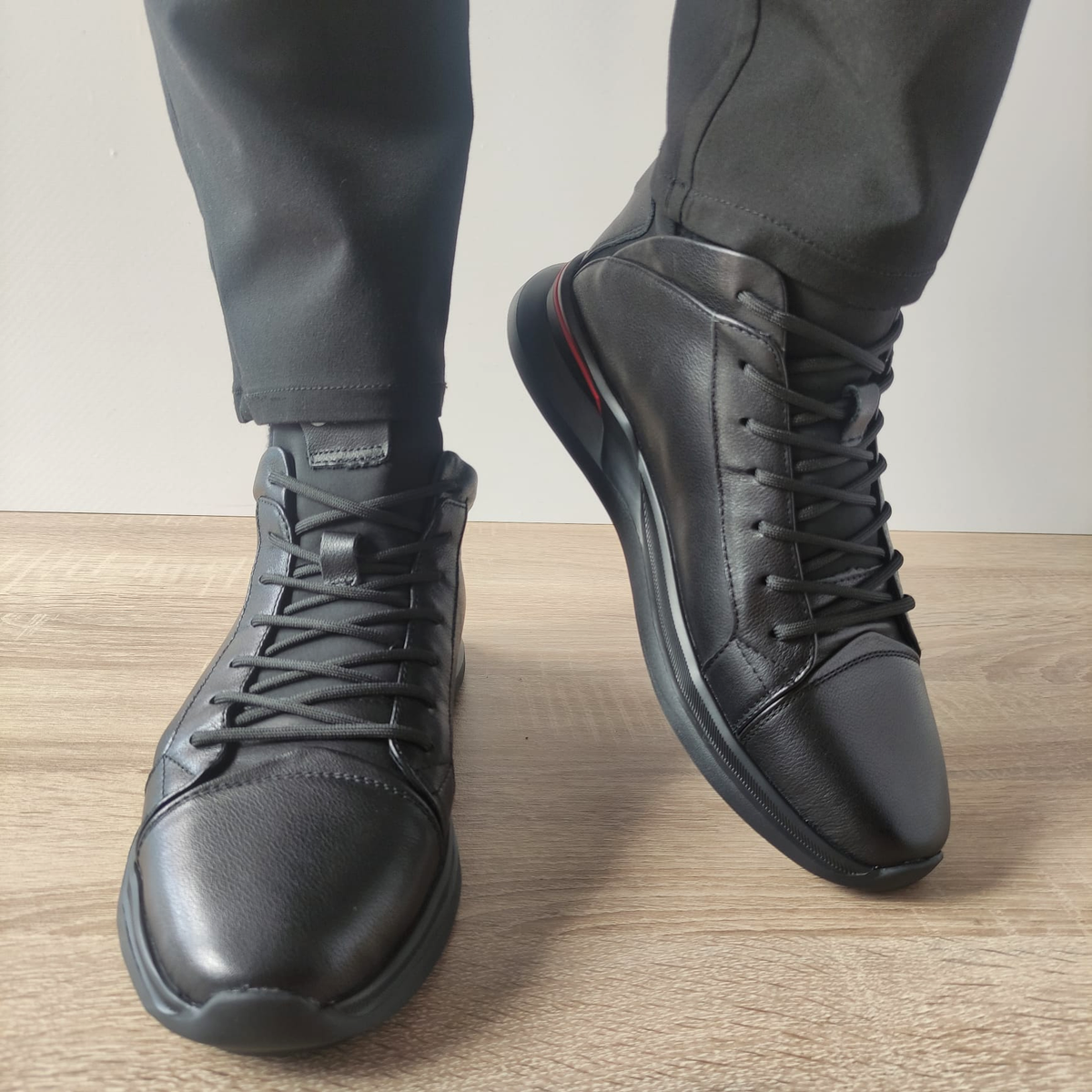GHETE CASUAL BARBATI OTTER 230002 01-N NEGRE - imagine 5