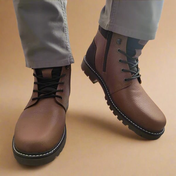 GHETE CASUAL BARBATI RIEKER 38832-22 MARO - imagine 5