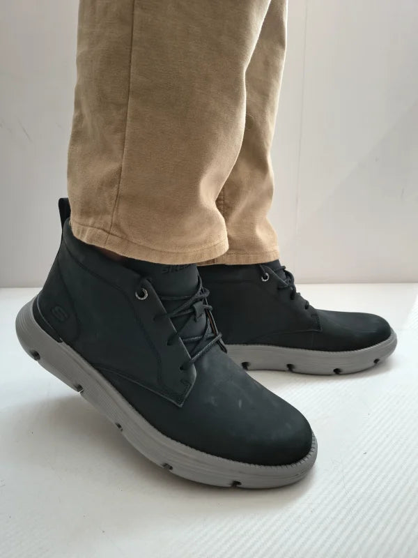 GHETE CASUAL BARBATI SKECHERS 204903 BLK - imagine 5