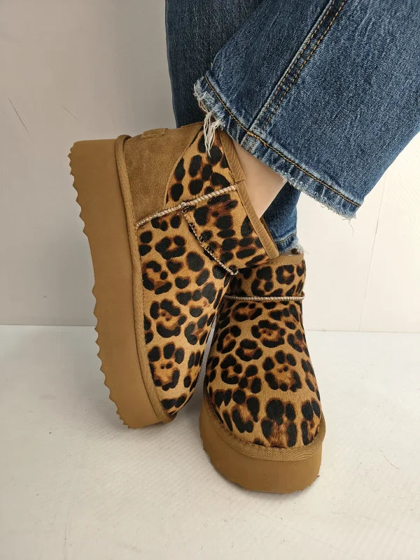 GHETE CASUAL DAMA ANNA VIOTTI D113-MORES CAMEL MINI LEO - imagine 4
