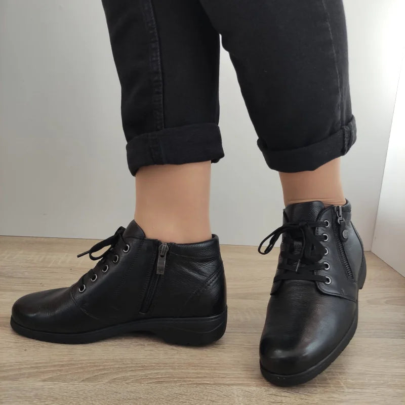 GHETE CASUAL DAMA CAPRICE 25152-41 NEGRE - imagine 3