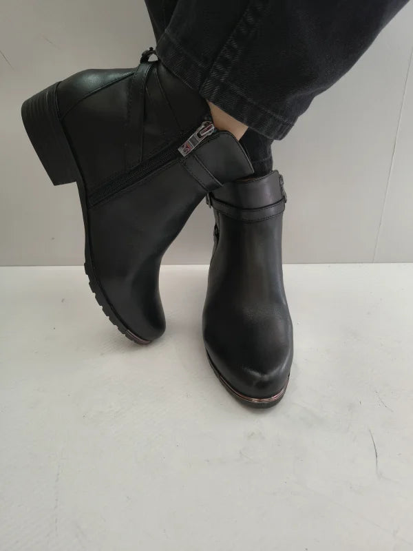 GHETE CASUAL DAMA CAPRICE 25308-43 022 NEGRE - imagine 4