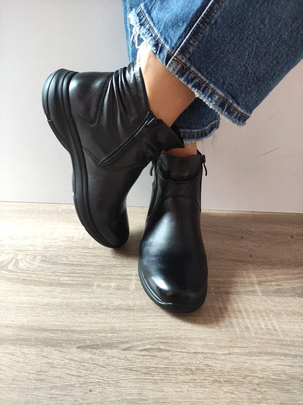 GHETE CASUAL DAMA CAPRICE 25450-45 022 NEGRE - imagine 5