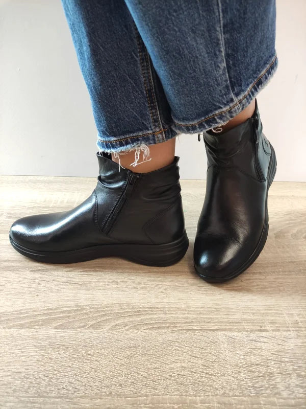 GHETE CASUAL DAMA CAPRICE 25450-45 022 NEGRE - imagine 2