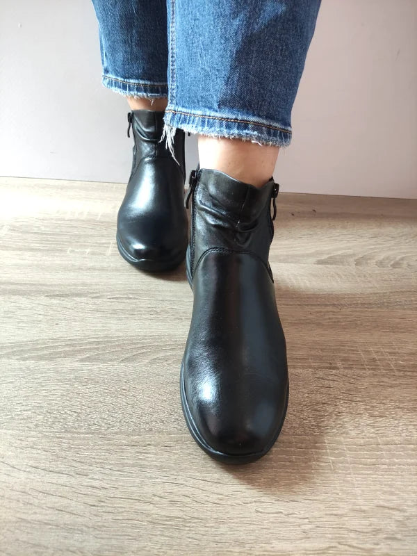GHETE CASUAL DAMA CAPRICE 25450-45 022 NEGRE - imagine 4