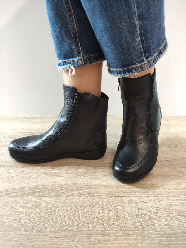 GHETE CASUAL DAMA CAPRICE 26452-45 022 NEGRE - imagine 2