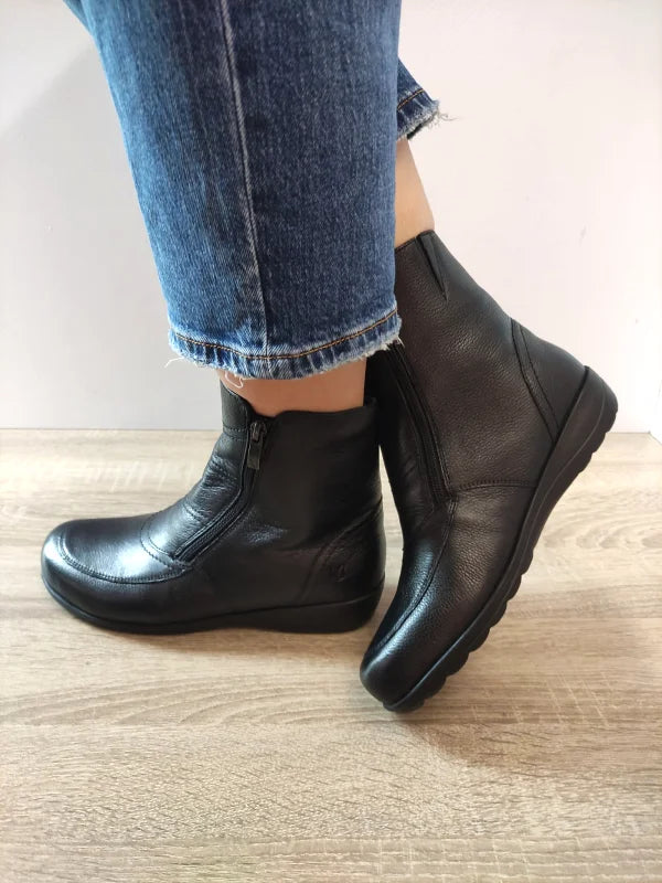GHETE CASUAL DAMA CAPRICE 26452-45 022 NEGRE - imagine 3