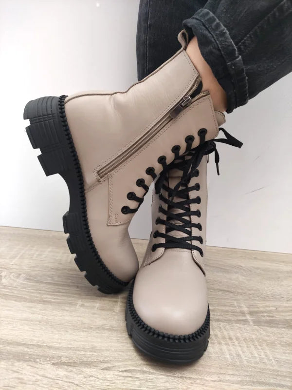 GHETE CASUAL DAMA DOGATI 002 23658 BEJ VISONE - imagine 4