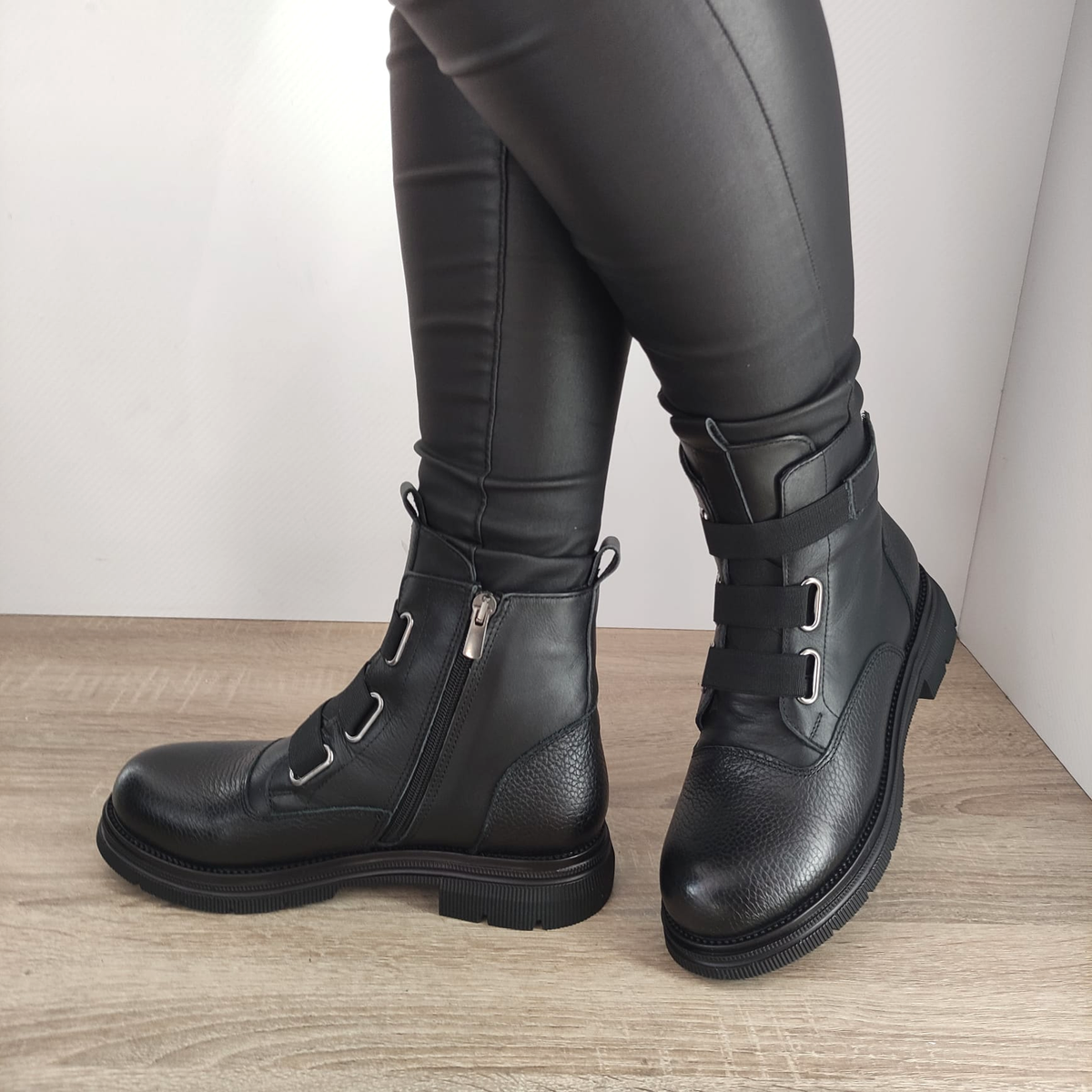 GHETE CASUAL DAMA DOGATI 008 1985 NEGRE - imagine 3