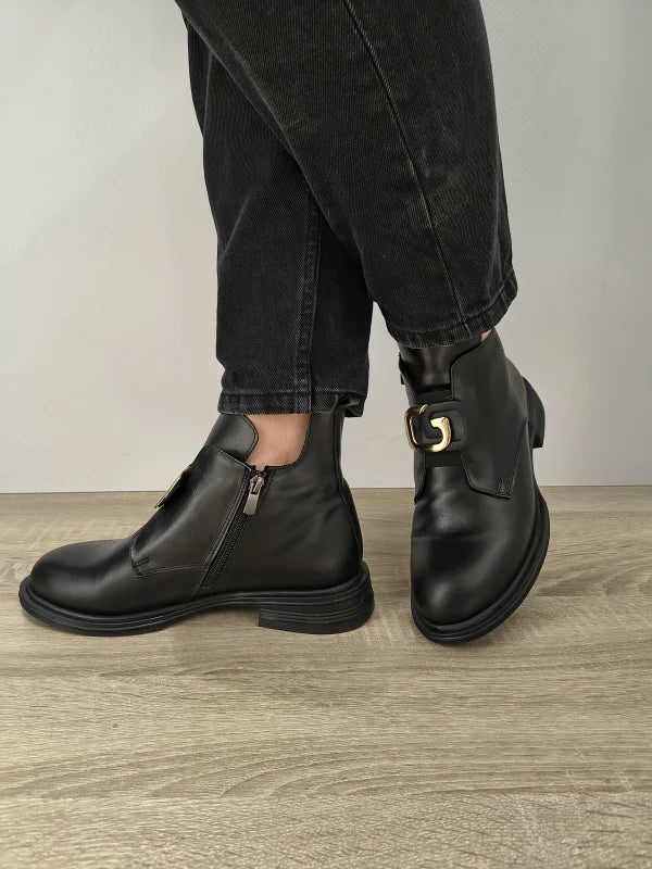 GHETE CASUAL DAMA DOGATI 061 MT-20901-1 NEGRE - imagine 2