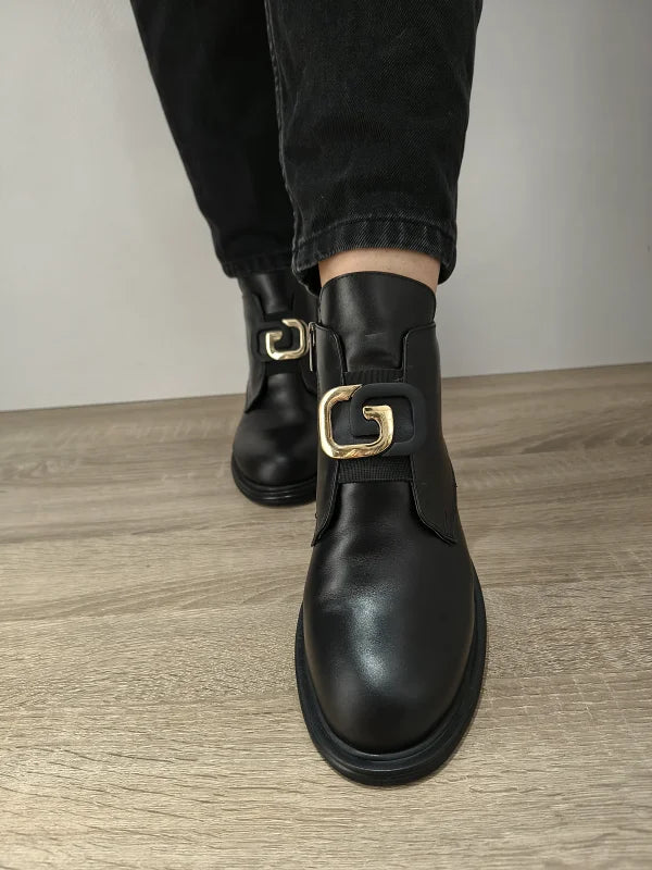 GHETE CASUAL DAMA DOGATI 061 MT-20901-1 NEGRE - imagine 4