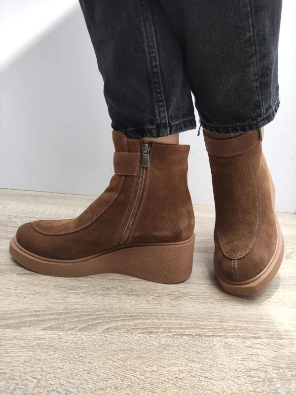 GHETE CASUAL DAMA DOGATI 086 10604 CAMEL VELUR - imagine 4