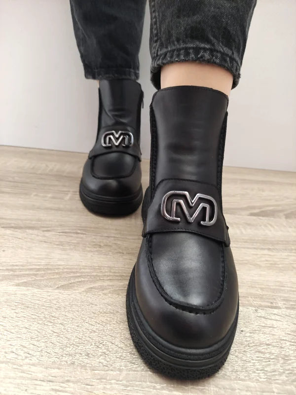 GHETE CASUAL DAMA DOGATI 087 788 NEGRE - imagine 4