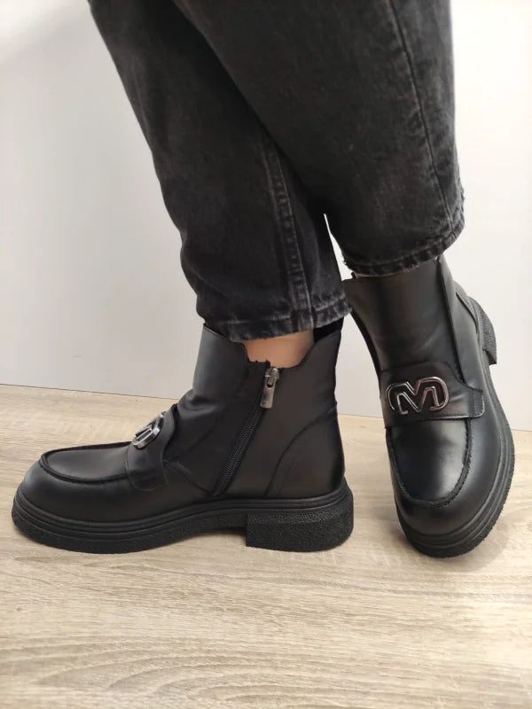 GHETE CASUAL DAMA DOGATI 087 788 NEGRE - imagine 5