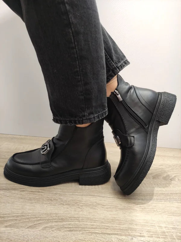 GHETE CASUAL DAMA DOGATI 087 788 NEGRE - imagine 2
