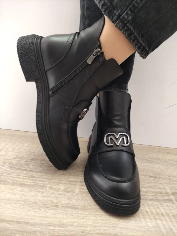 GHETE CASUAL DAMA DOGATI 087 788 NEGRE - imagine 3