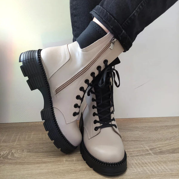 GHETE CASUAL DAMA DOGATI 23657 BEJ VISION - imagine 4