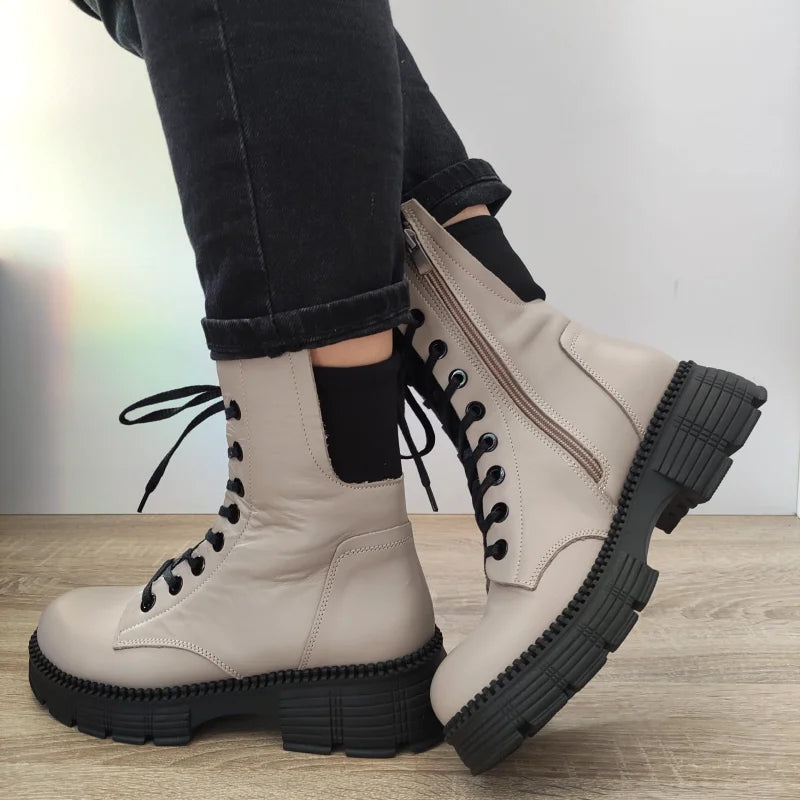 GHETE CASUAL DAMA DOGATI 23657 BEJ VISION - imagine 2