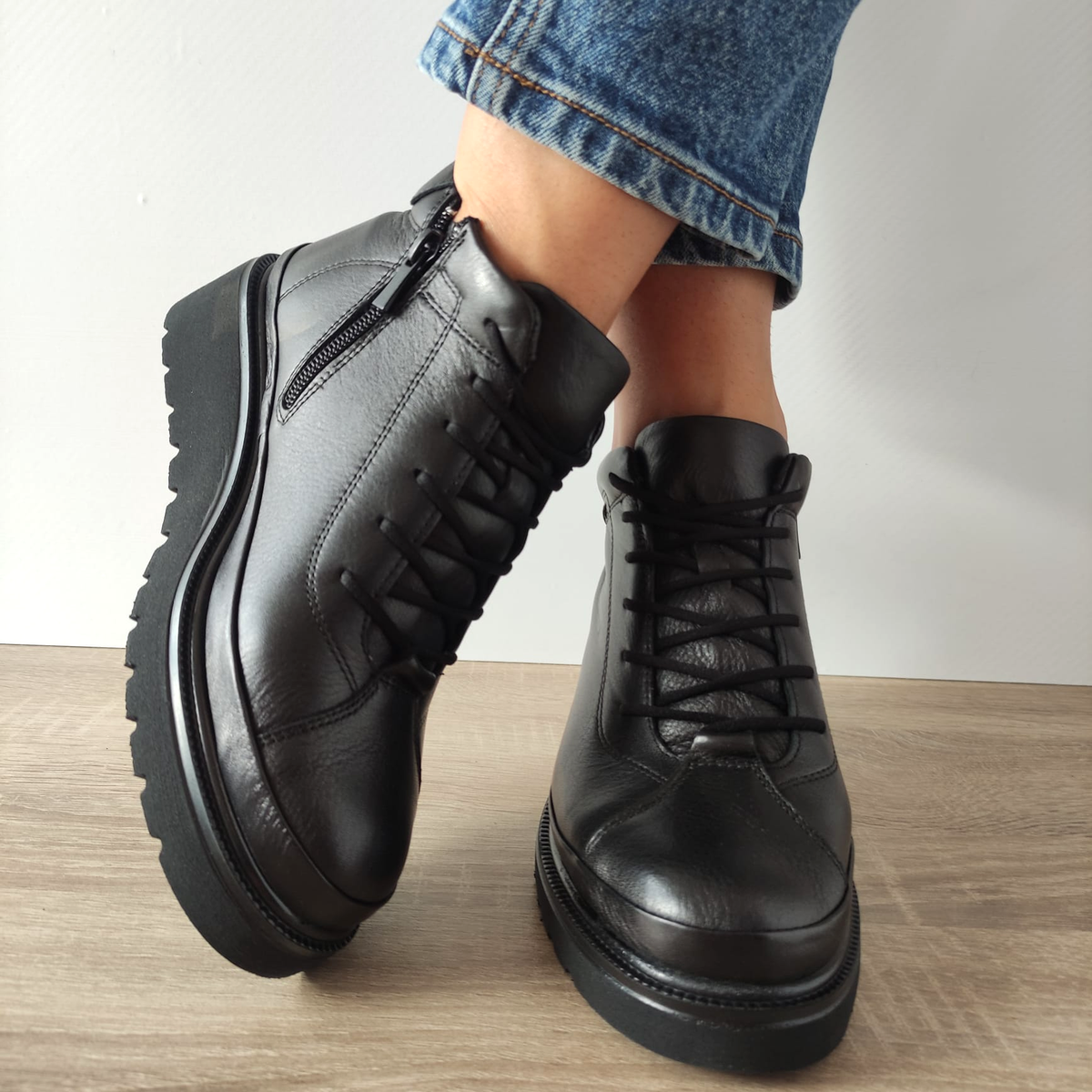 GHETE CASUAL DAMA DOGATI 3520 NEGRE - imagine 4