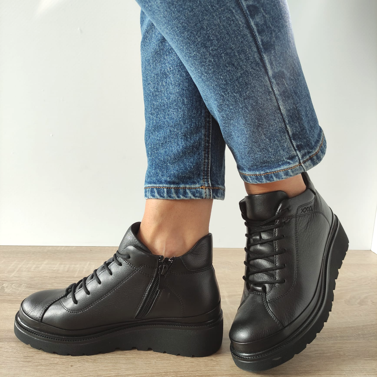 GHETE CASUAL DAMA DOGATI 3520 NEGRE - imagine 3