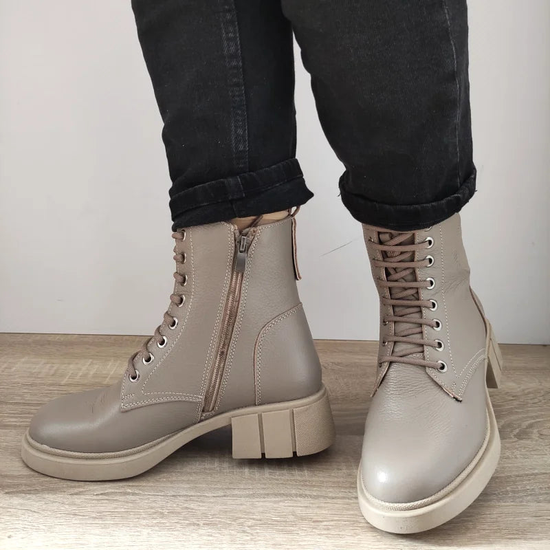 GHETE CASUAL DAMA DOGATI 40570 GREJ VISONE - imagine 4