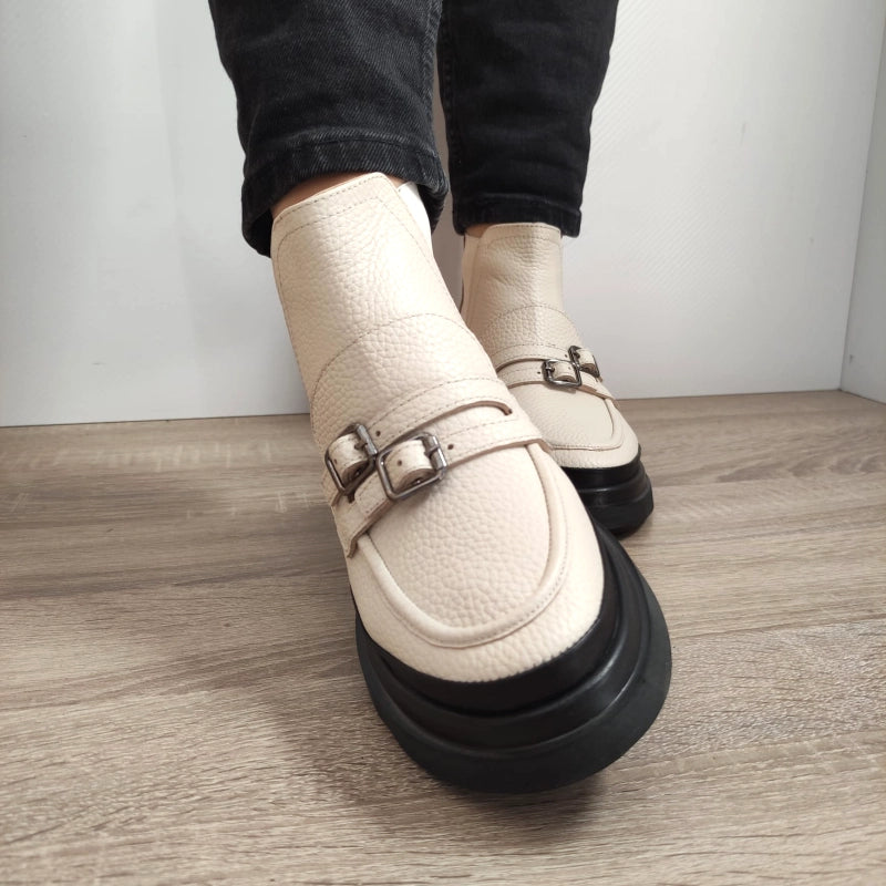 GHETE CASUAL DAMA DOGATI 4431 CREM - imagine 3