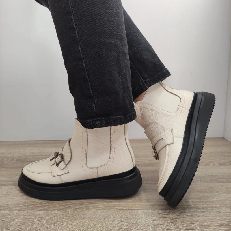 GHETE CASUAL DAMA DOGATI 4431 CREM - imagine 5