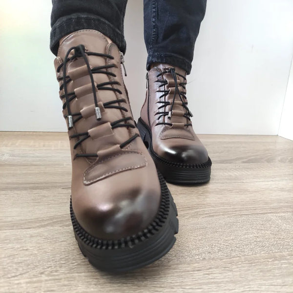GHETE CASUAL DAMA DOGATI 5780 GREJ VISONE - imagine 4