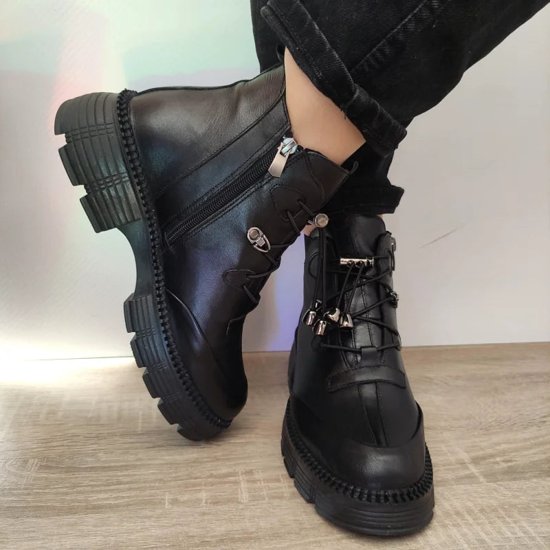 GHETE CASUAL DAMA DOGATI 5806 NEGRE - imagine 3