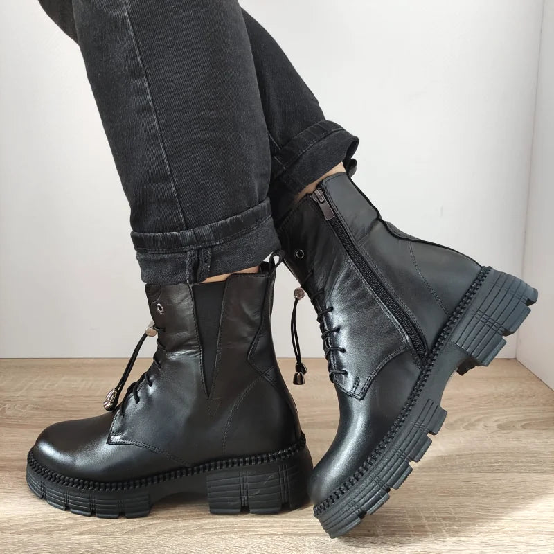 GHETE CASUAL DAMA DOGATI 5828 NEGRE - imagine 2