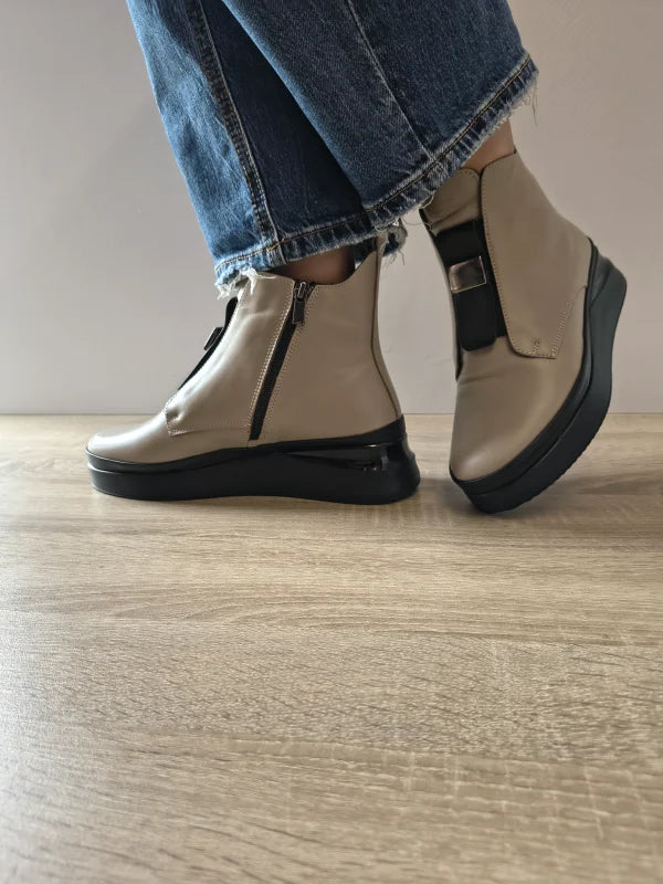 GHETE CASUAL DAMA DOGATI 934410 GREJ - imagine 2