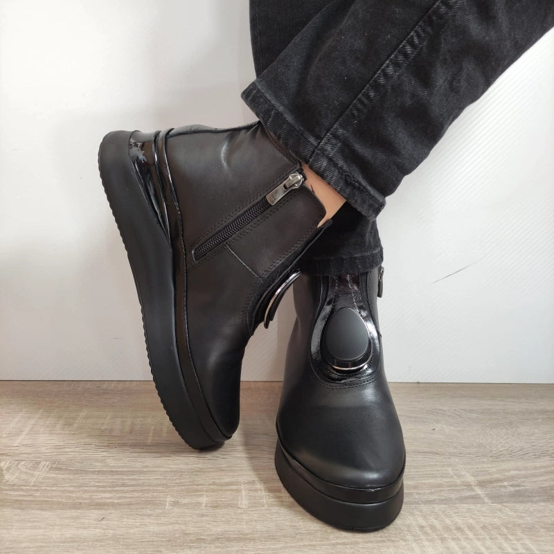 GHETE CASUAL DAMA DOGATI AT01-T NEGRE - imagine 3
