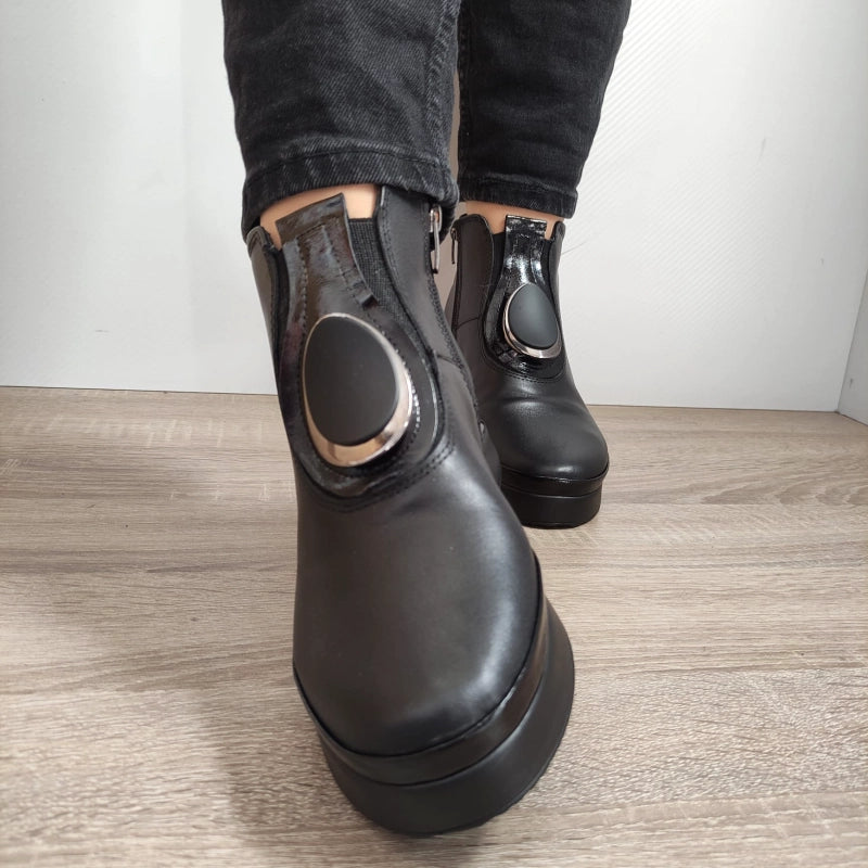 GHETE CASUAL DAMA DOGATI AT01-T NEGRE - imagine 4