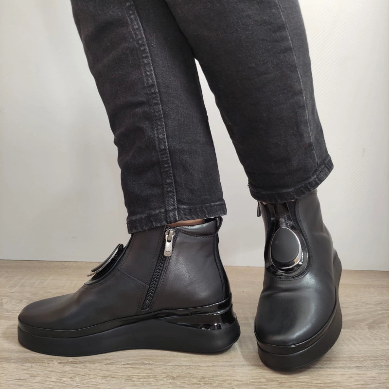 GHETE CASUAL DAMA DOGATI AT01-T NEGRE - imagine 2