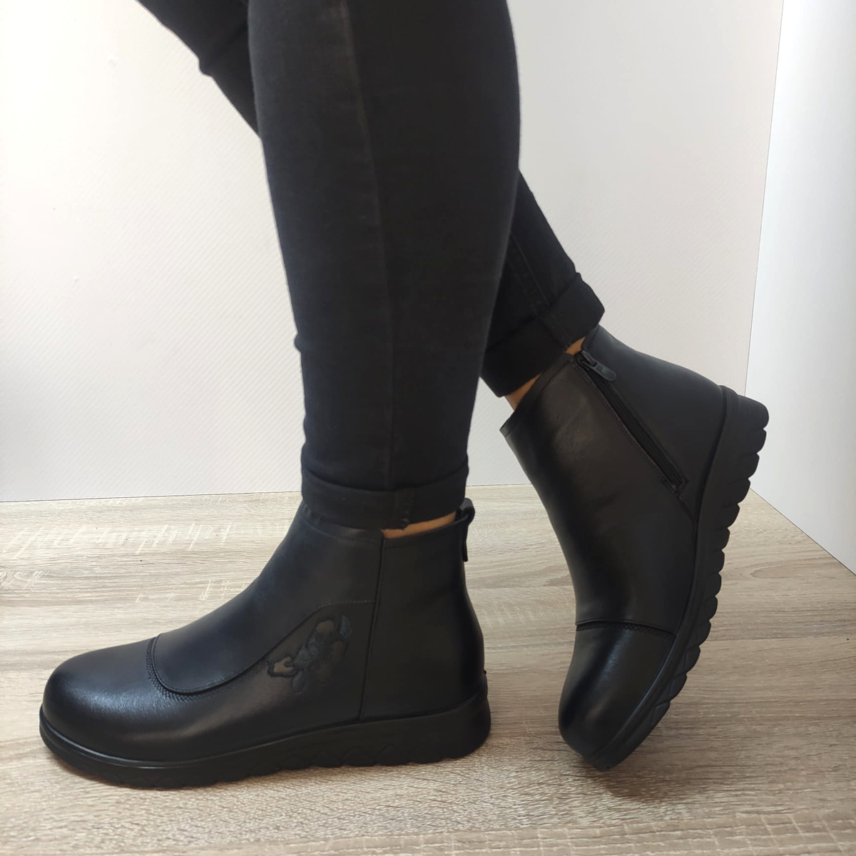 GHETE CASUAL DAMA FORMAZIONE 220733 NEGRE - imagine 2