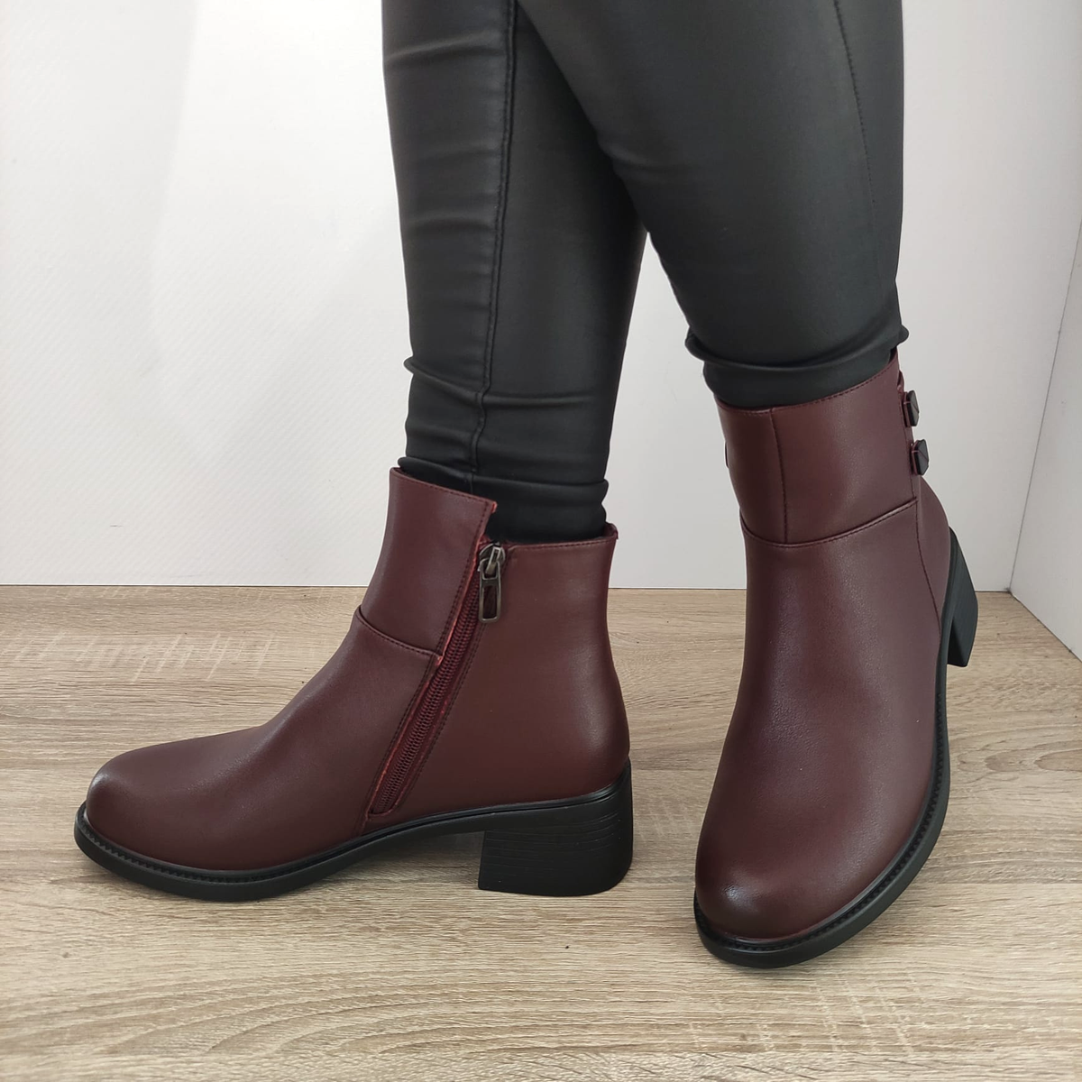 GHETE CASUAL DAMA FORMAZIONE 2915Q06 BORDO - imagine 3