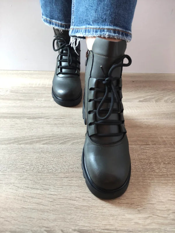 GHETE CASUAL DAMA FORMAZIONE 5788 VERZI INCHIS - imagine 3