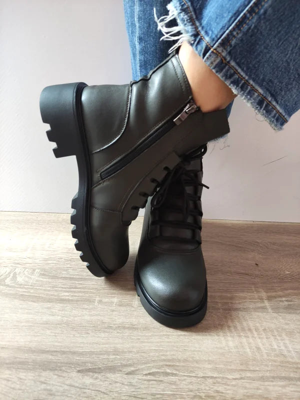 GHETE CASUAL DAMA FORMAZIONE 5788 VERZI INCHIS - imagine 4
