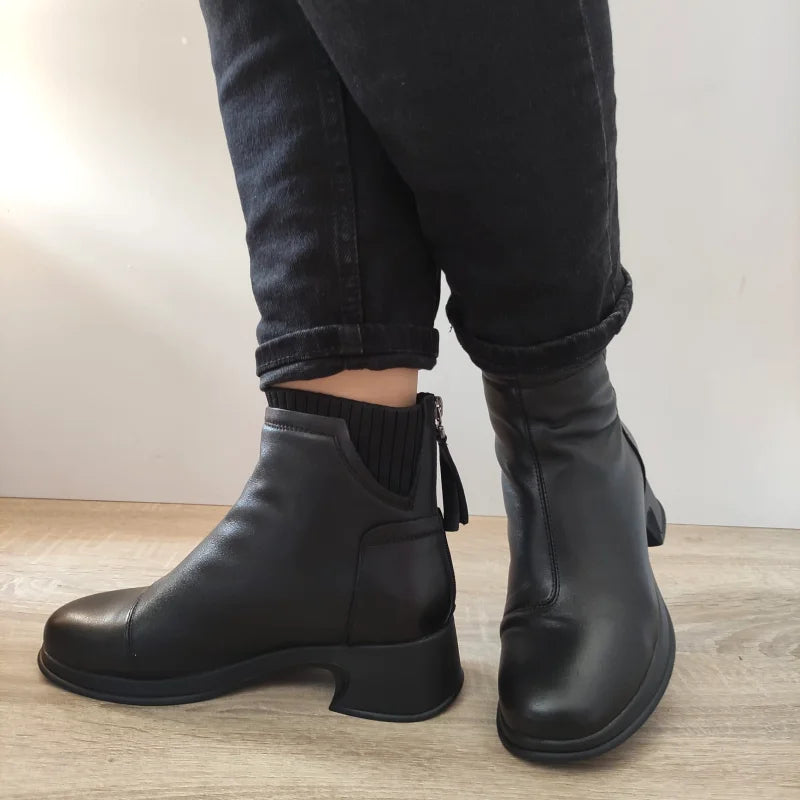 GHETE CASUAL DAMA FORMAZIONE 5A868 NEGRE - imagine 3