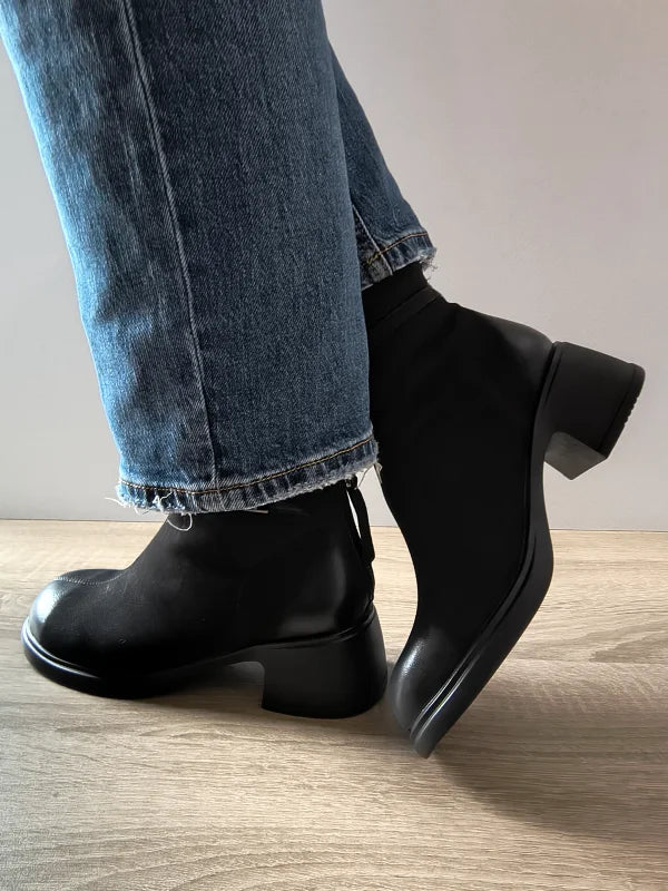 GHETE CASUAL DAMA FORMAZIONE 6970-2 NEGRE NUBUCK - imagine 2