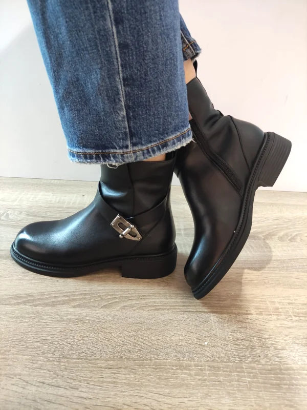 GHETE CASUAL DAMA FORMAZIONE 86191-3 NEGRE - imagine 2