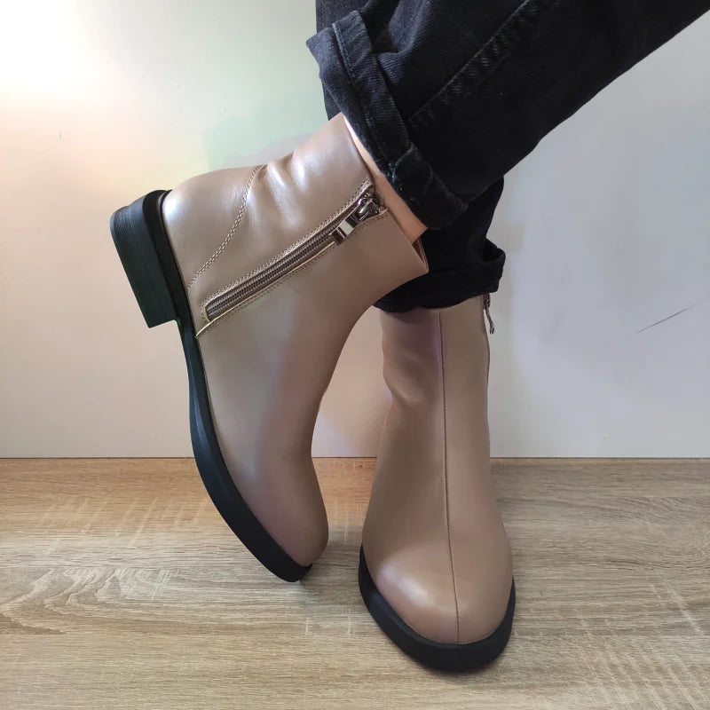 GHETE CASUAL DAMA FORMAZIONE D9193-11 APRICOT VISONE - imagine 4