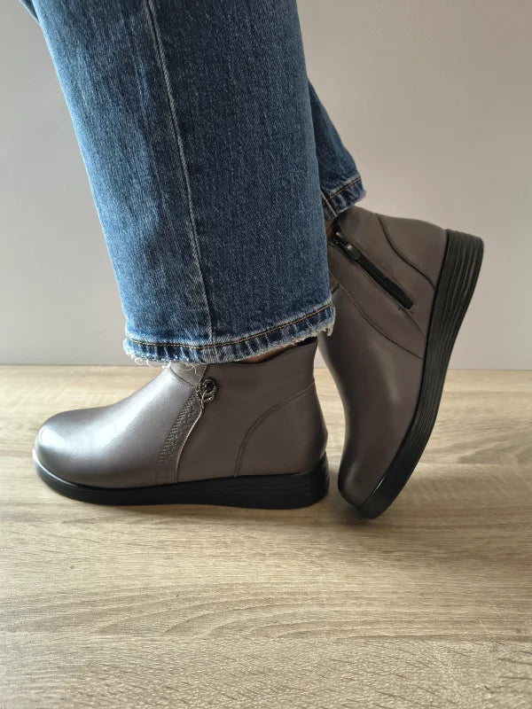 GHETE CASUAL DAMA FORMAZIONE M663 GRI - imagine 2