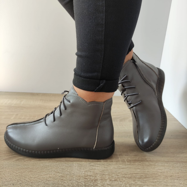 Ghete Casual Damă Formazione SC9580 Roșu – Piele Naturală – vedere 1